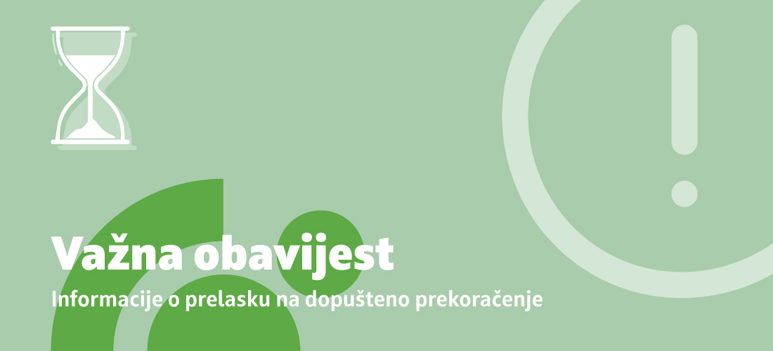 Obavijest o dopuštenom prekoračenju