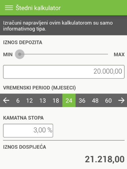 kalkulator štednje